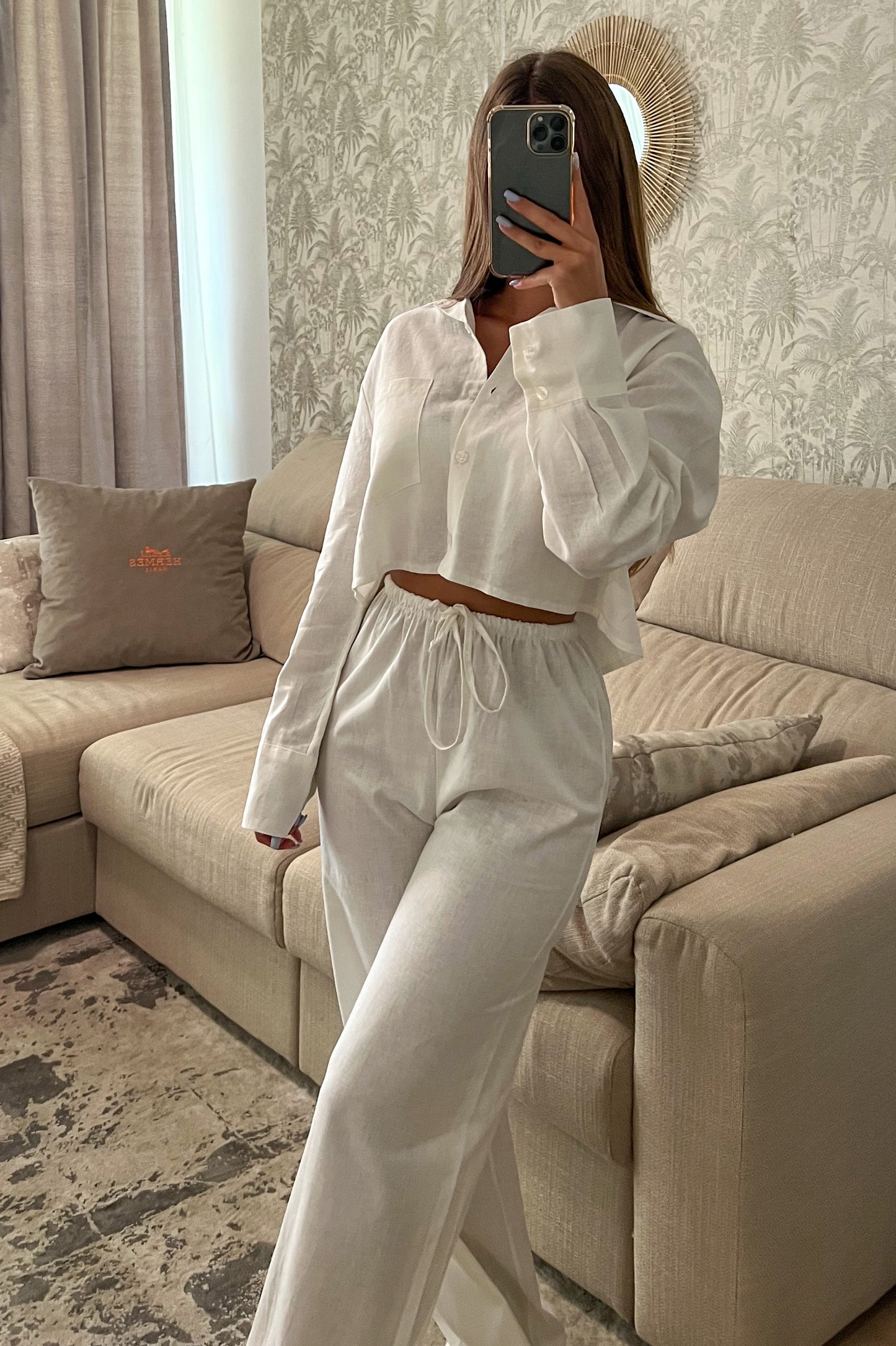 Chemise en lin BLANCHE