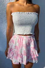 Charger l&#39;image dans la galerie, Jupe short coton SANTORINI rose
