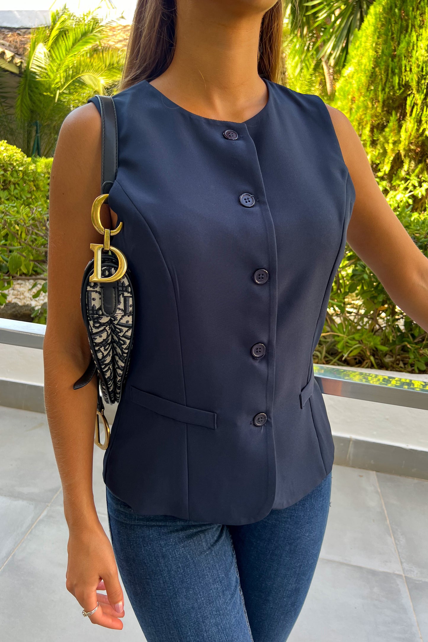 Haut KARL bleu foncé