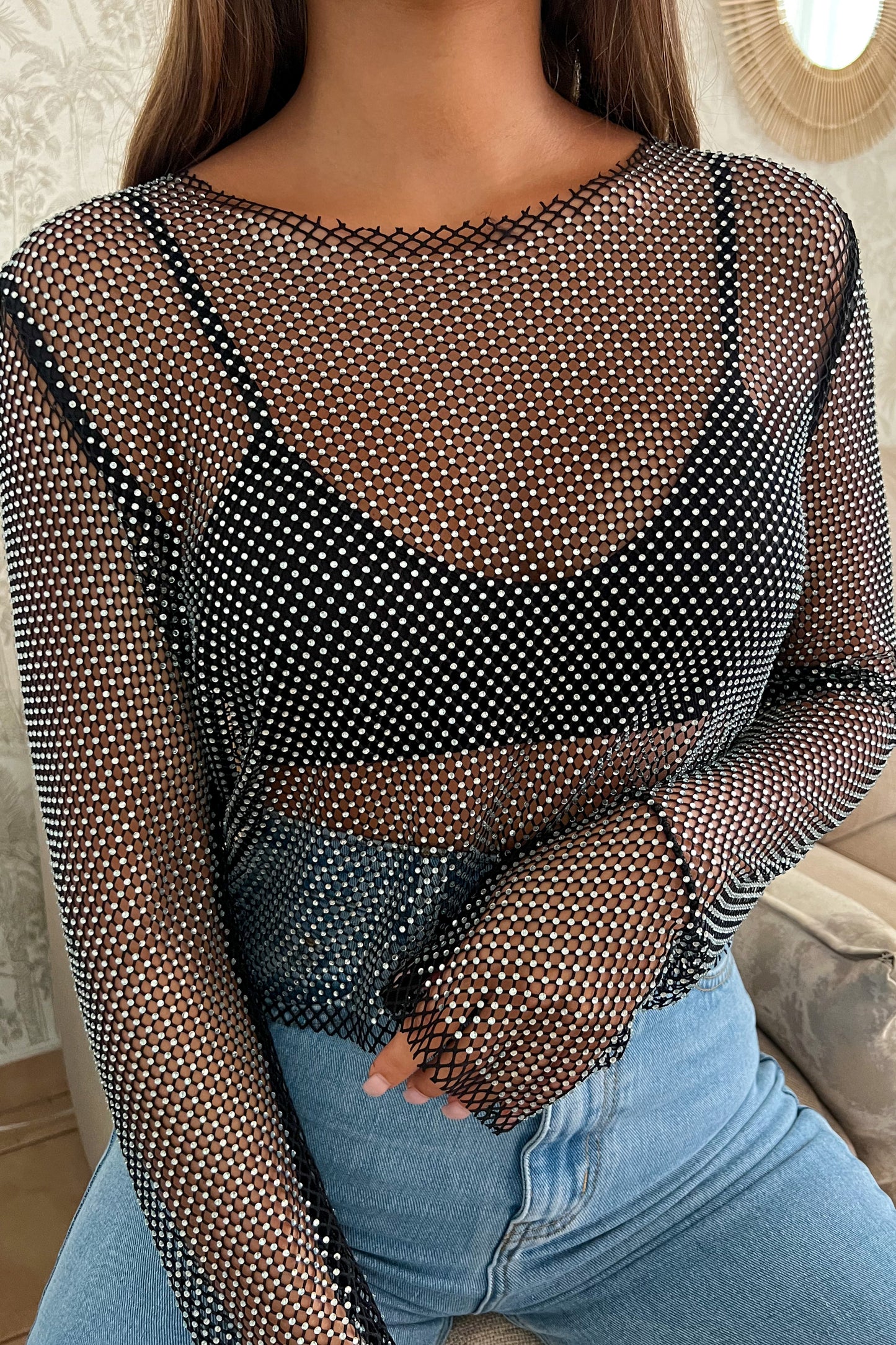 Blouse RÉSILLE noire