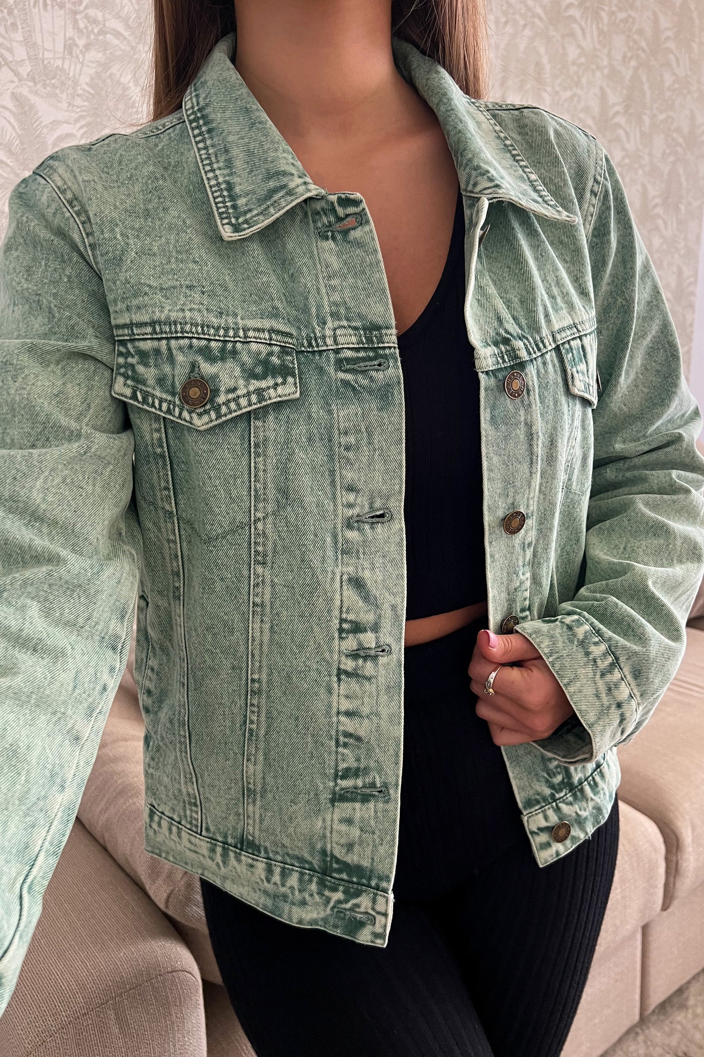 Veste en jeans MENTHE