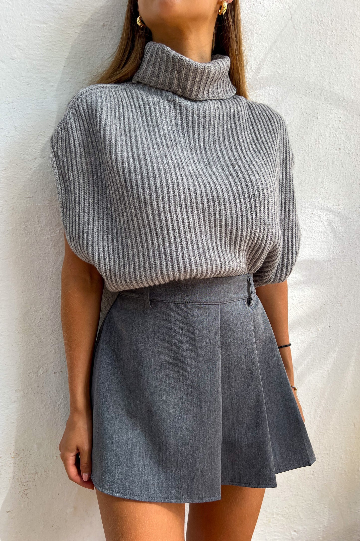 Pull sans manche GRIS