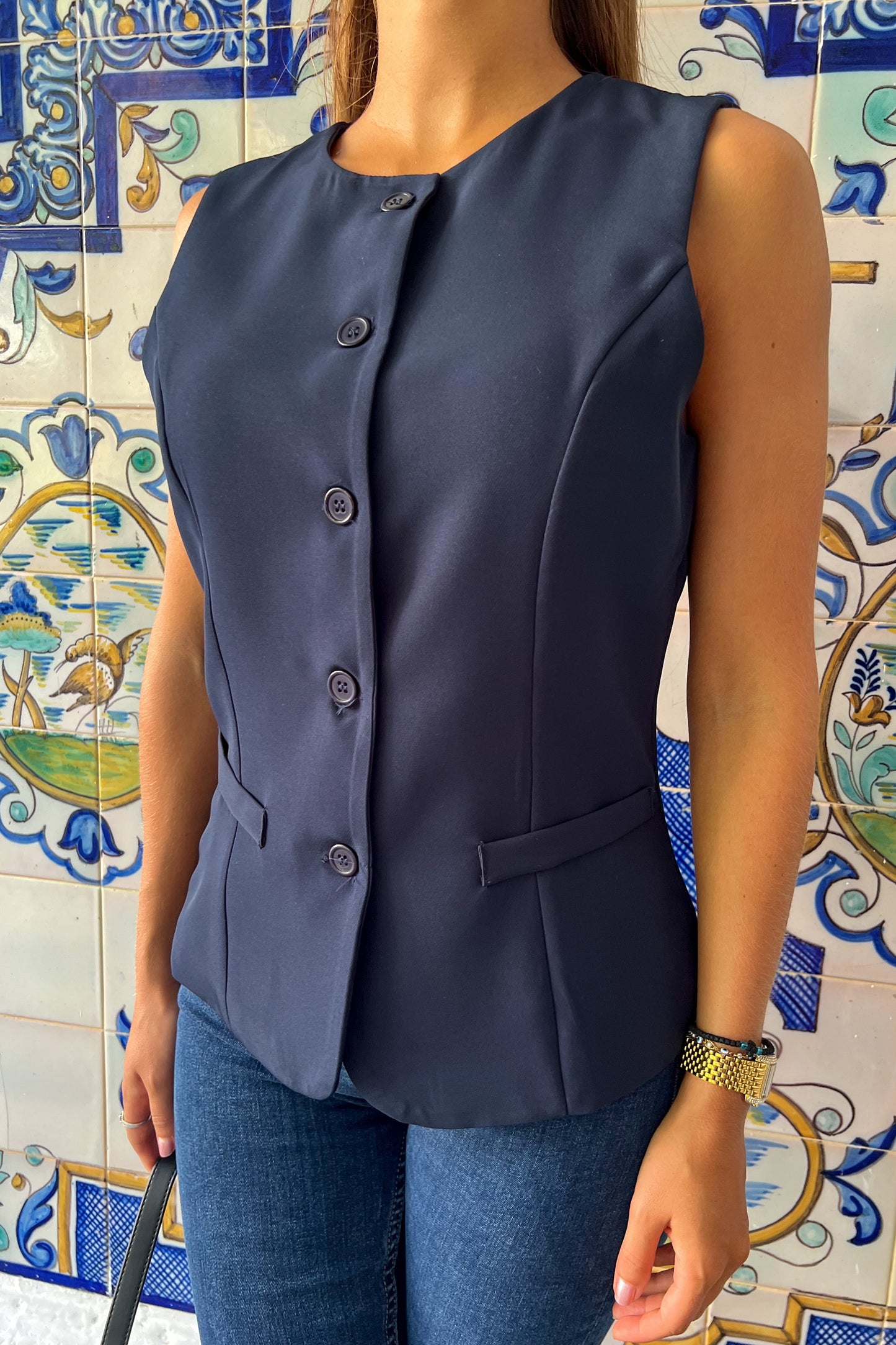 Haut KARL bleu foncé