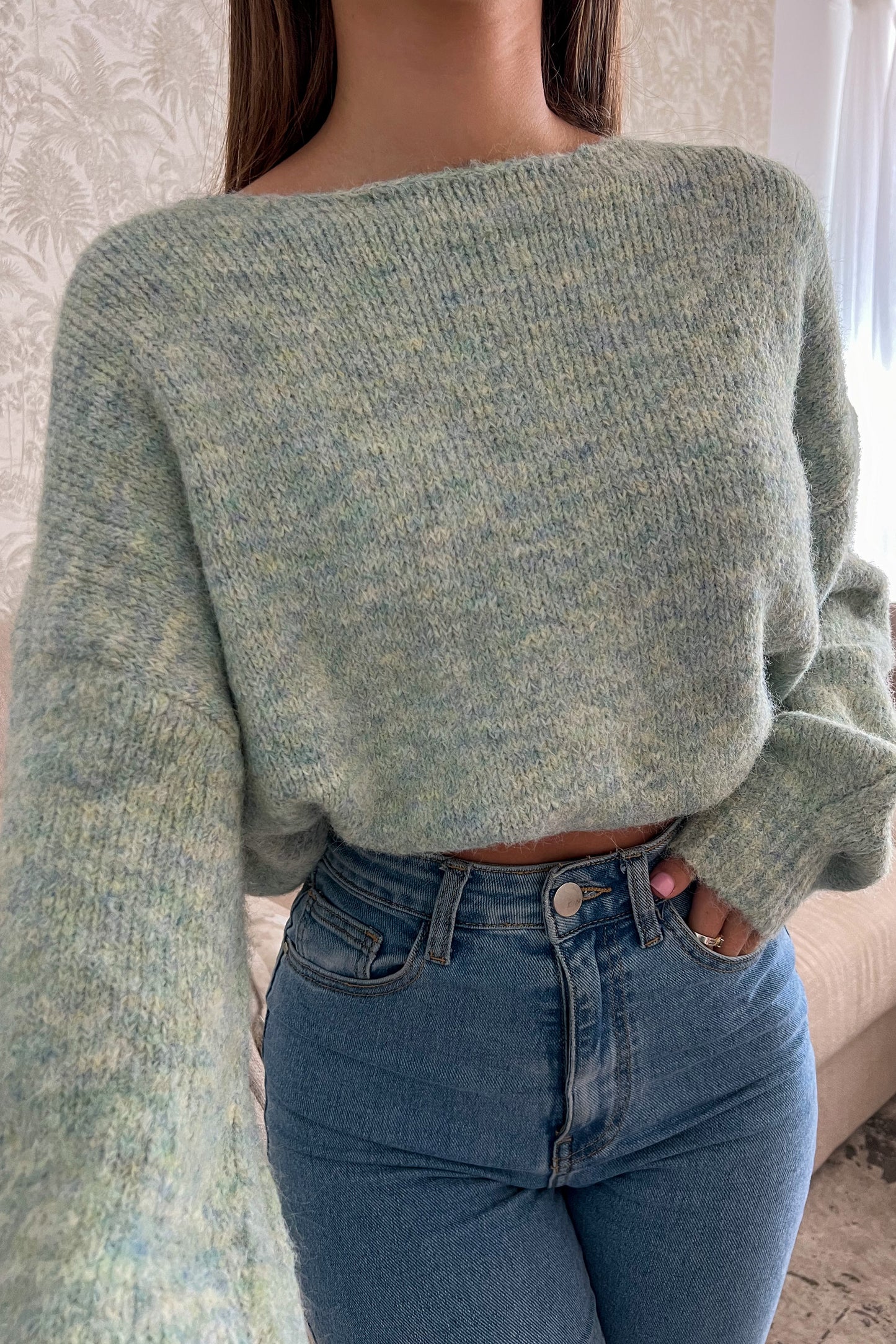 Pull DOUCEUR vert menthe