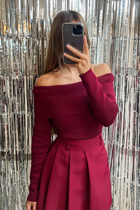 Haut bardot BORDEAUX