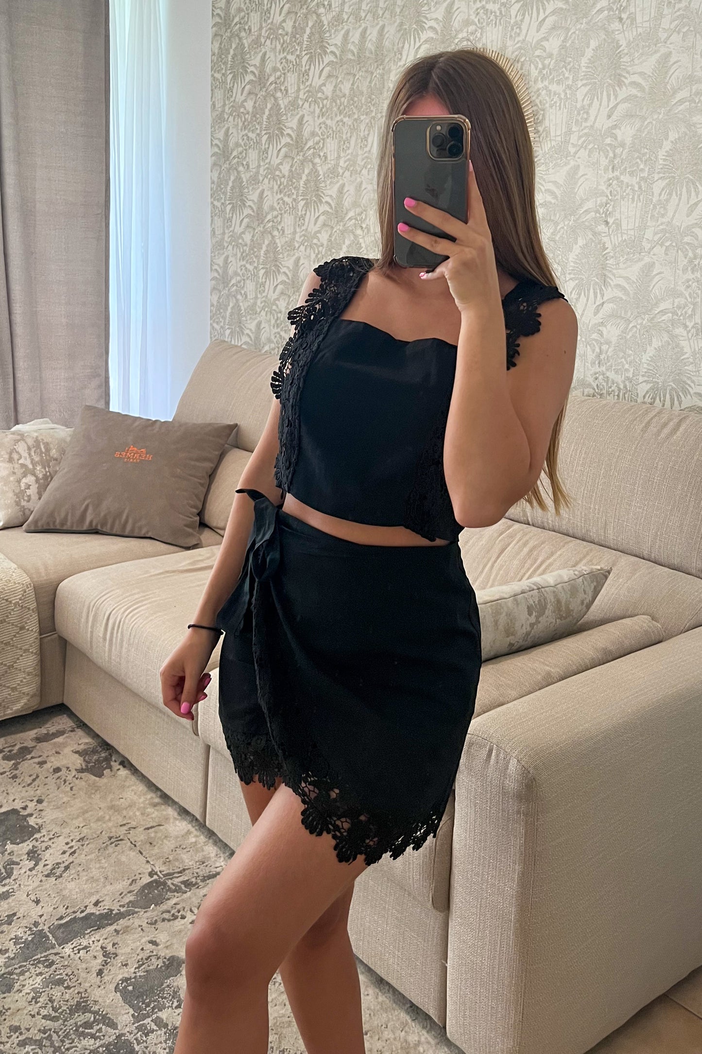 Ensemble en coton SUMMER noir