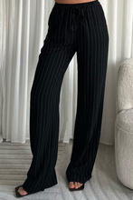 Charger l&#39;image dans la galerie, Pantalon en lin NOIR
