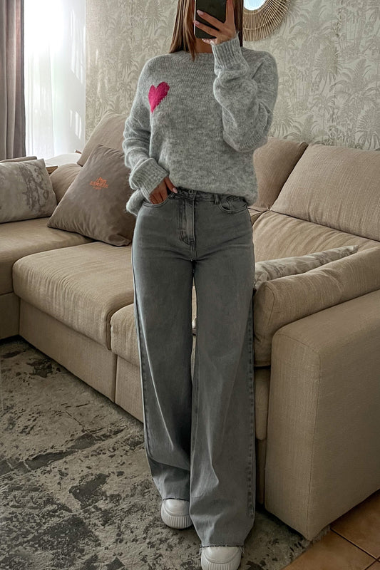 Jeans WIDE LEG gris