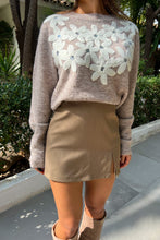 Charger l&#39;image dans la galerie, Jupe-short ANGELE taupe
