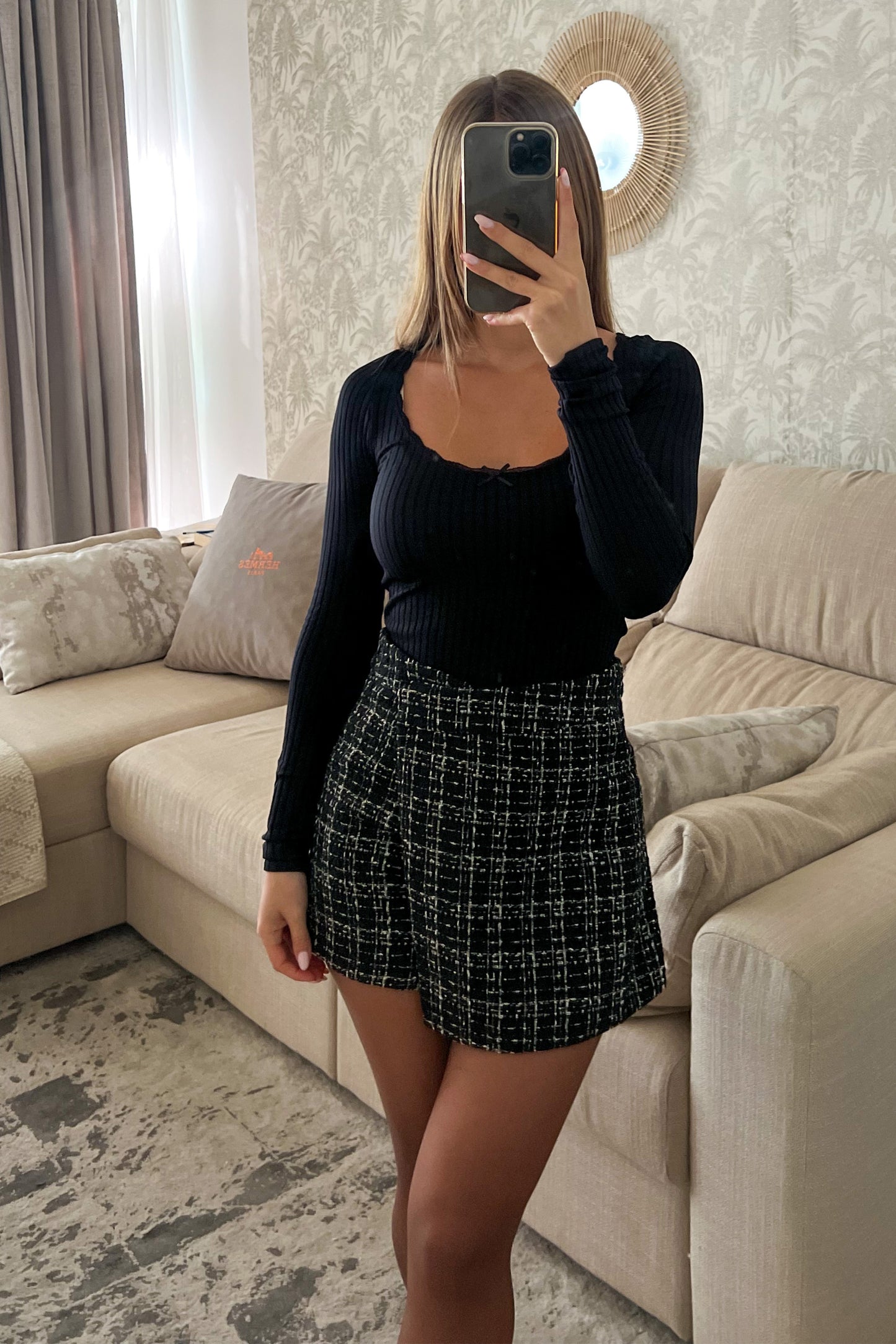 Jupe-short LINDA noire