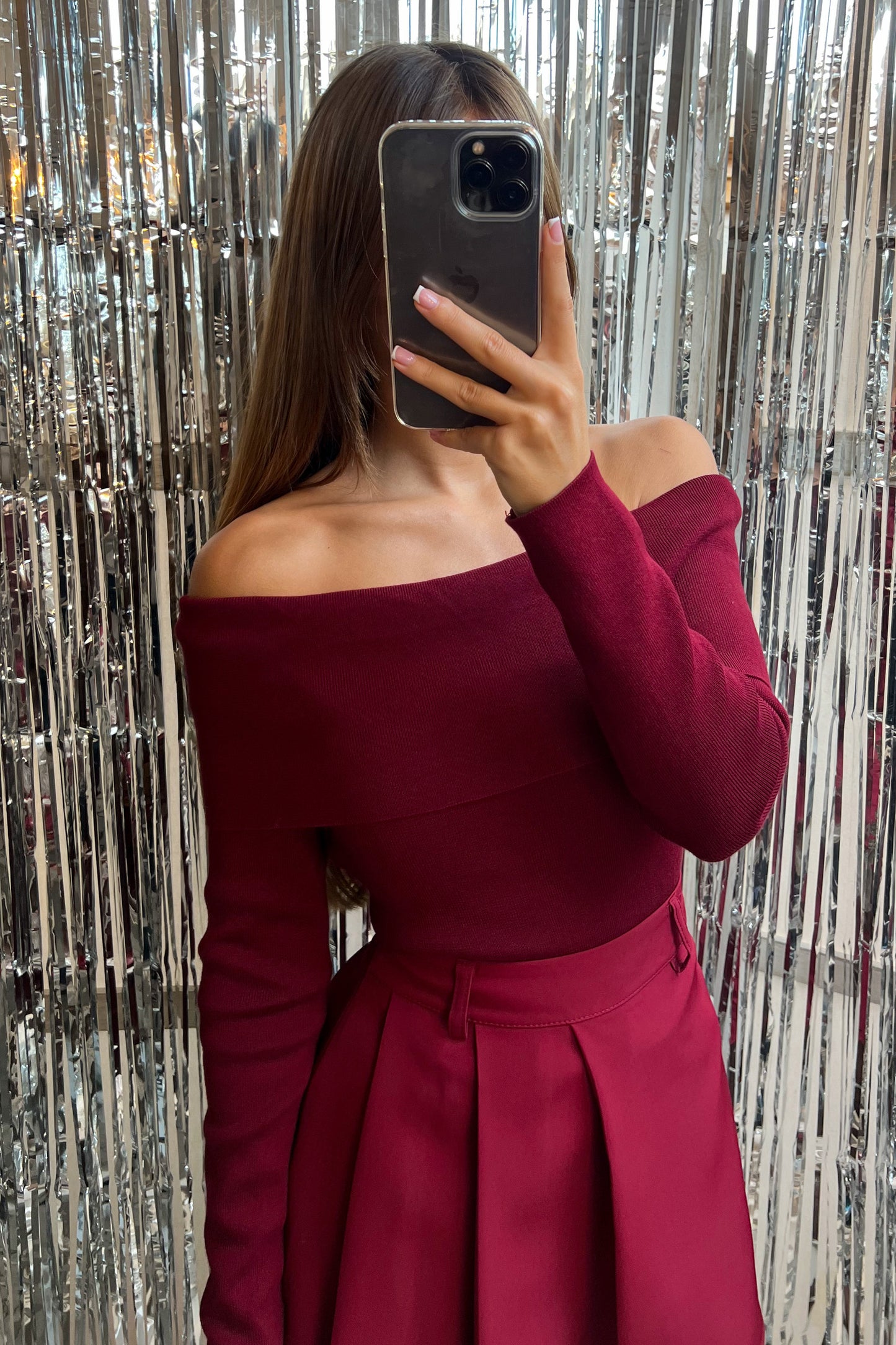 Haut bardot BORDEAUX