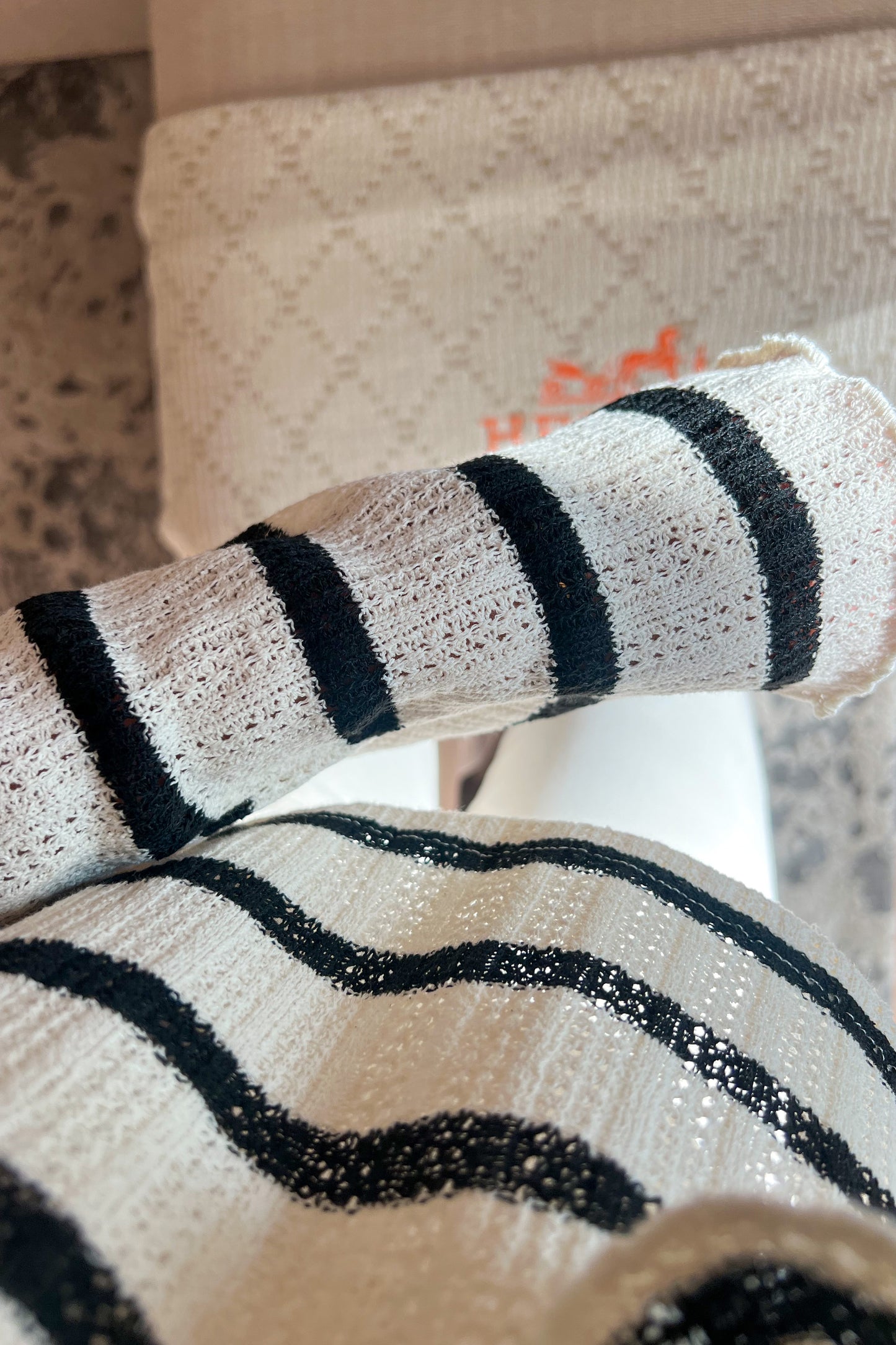 Pull léger ligné en coton