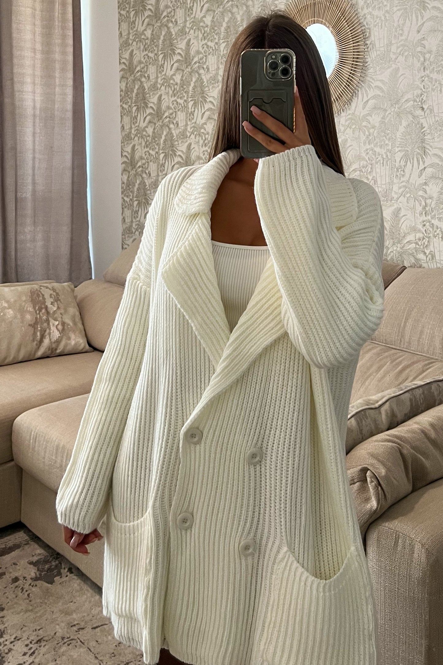 Gilet-veste coupe blazer BLANC