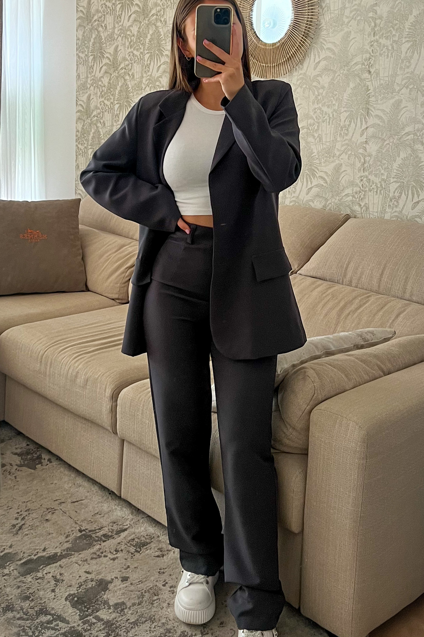 Blazer gris foncé JULIETTE