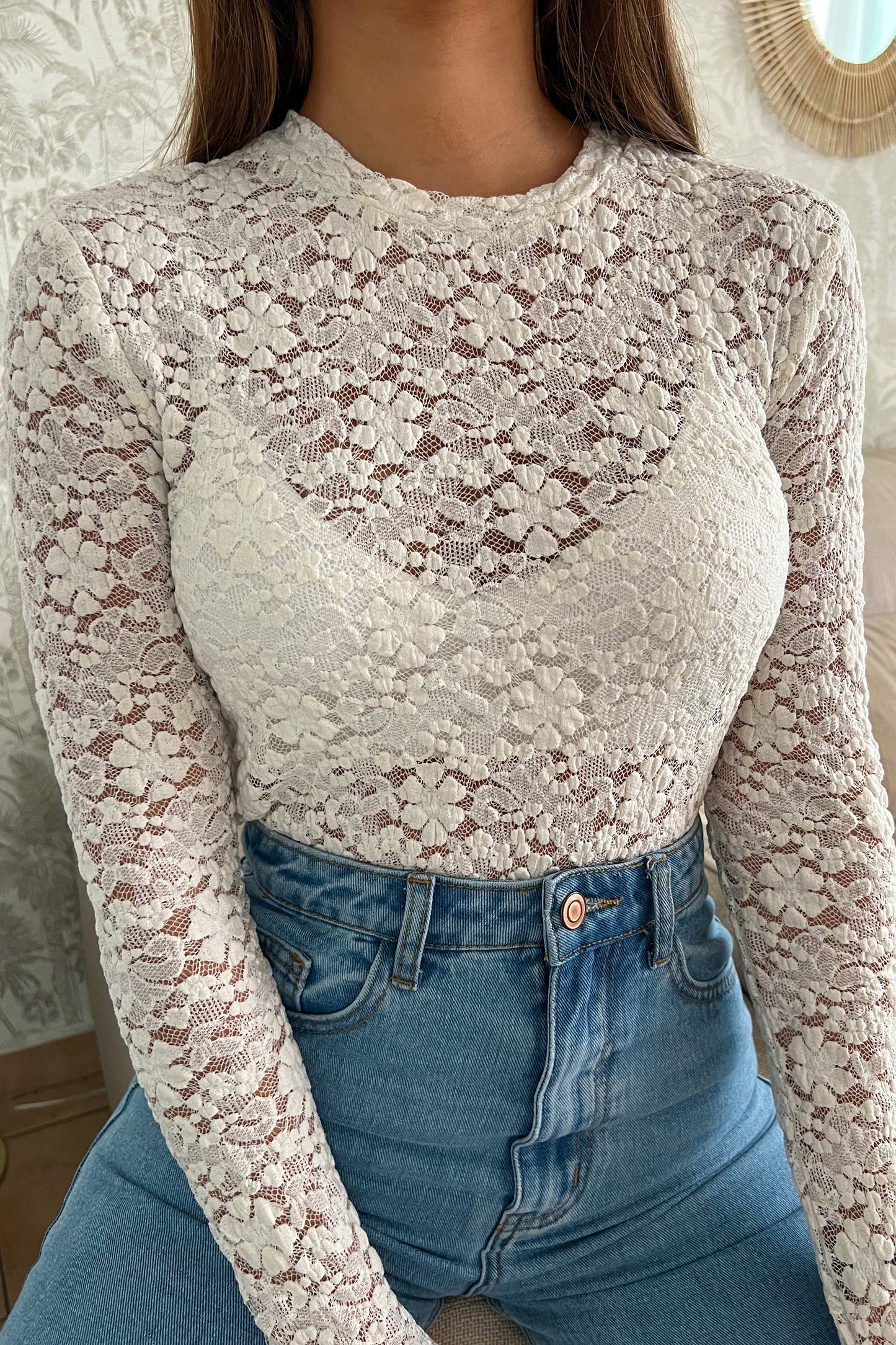 Blouse DENTELLE blanche