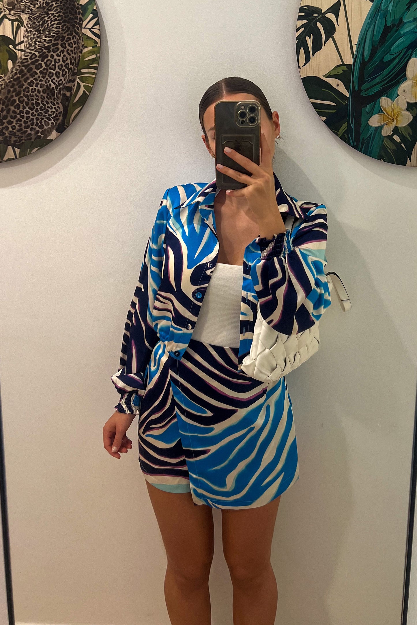 Ensemble zébré BLEU