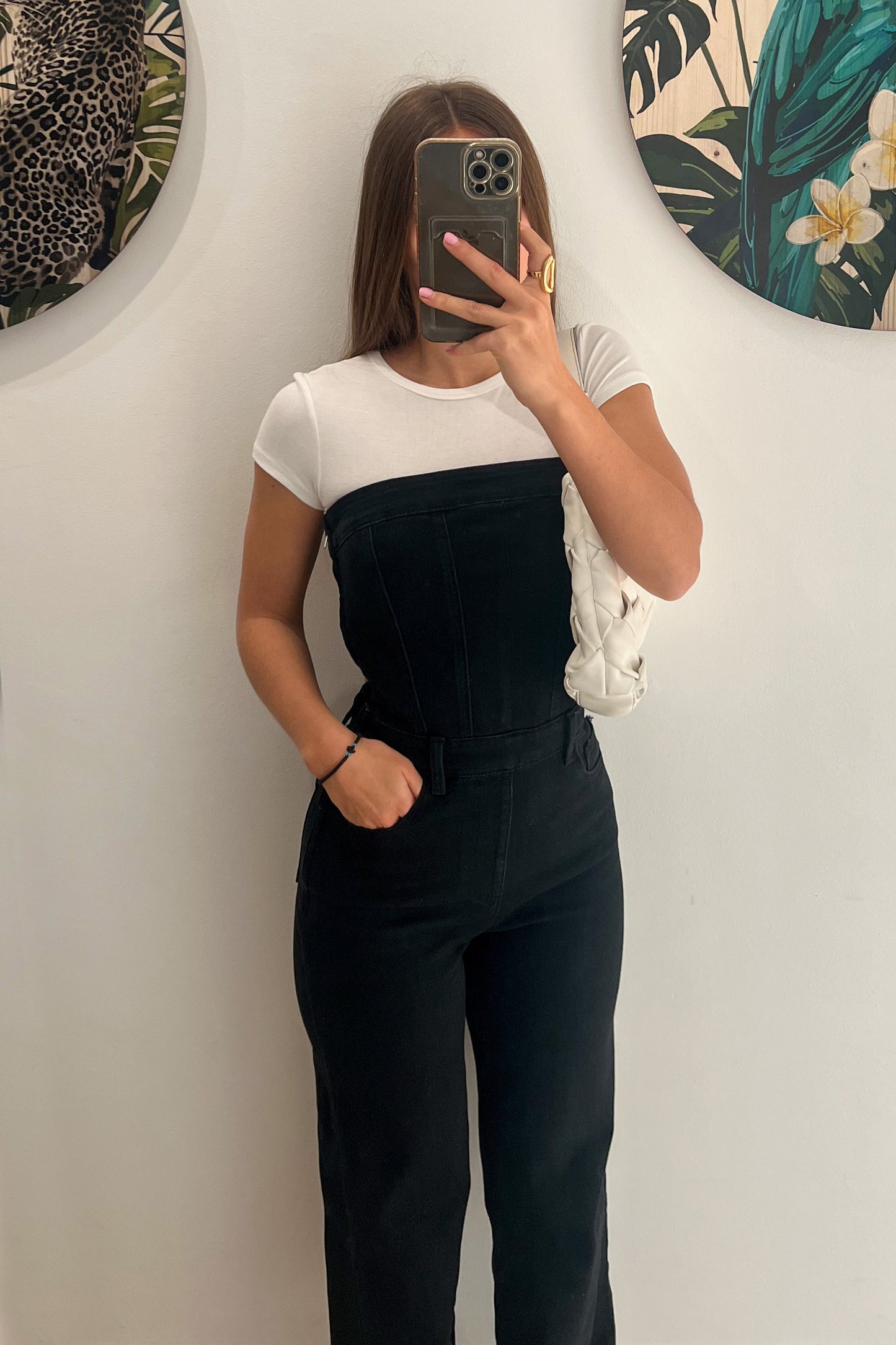 Combinaison en jeans noire