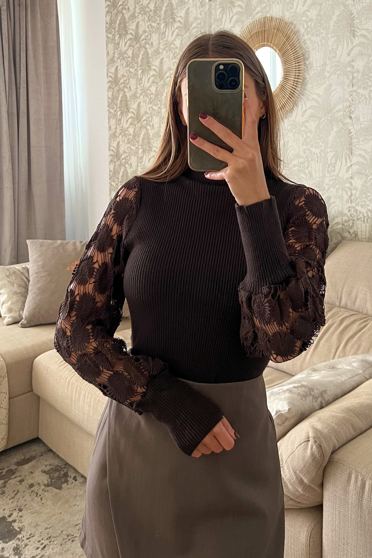 Body col roulé BRUN