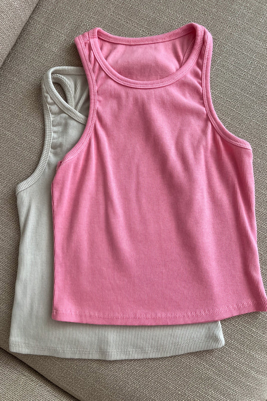 Haut basique coton ROSE