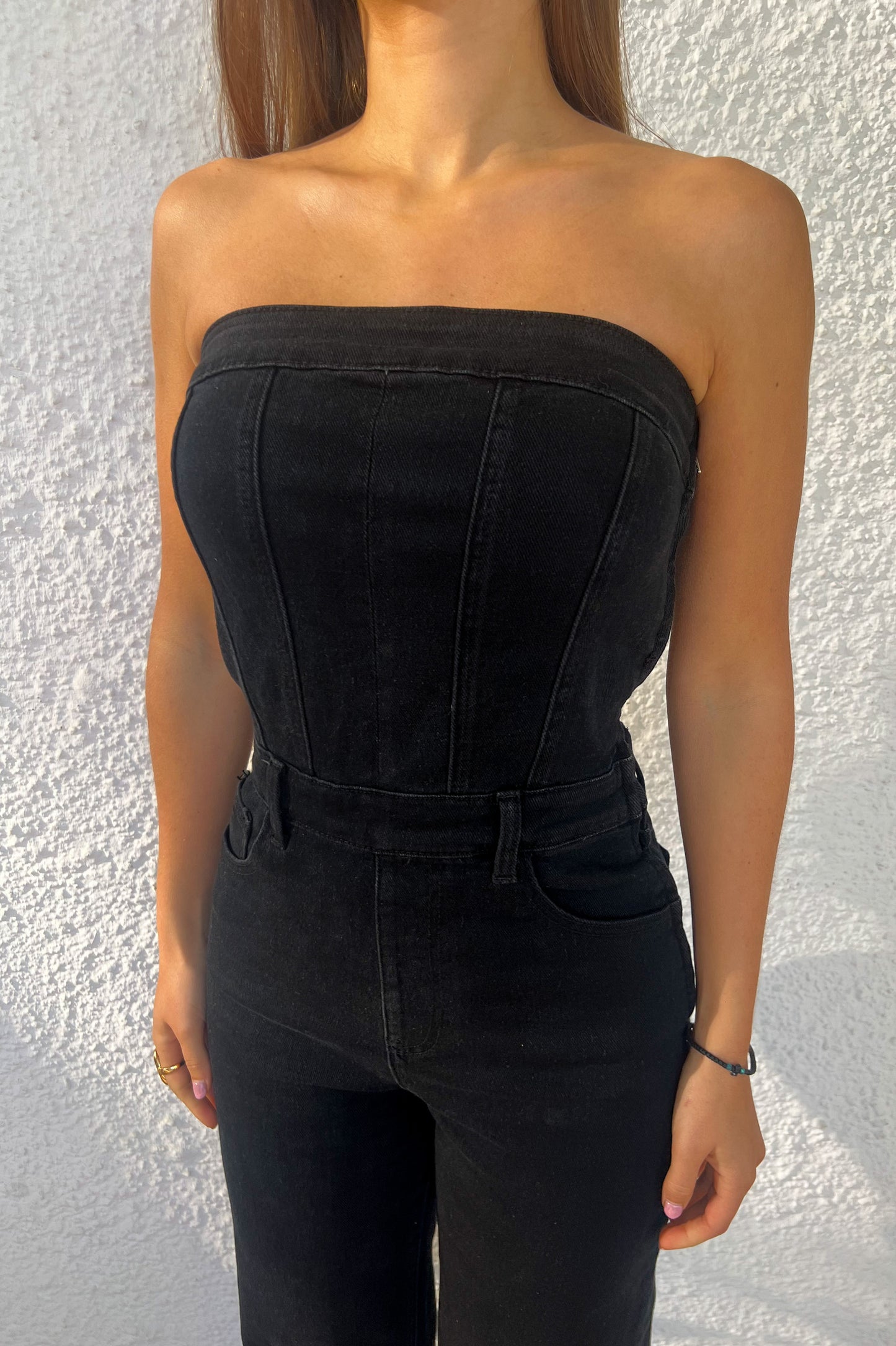 Combinaison en jeans noire