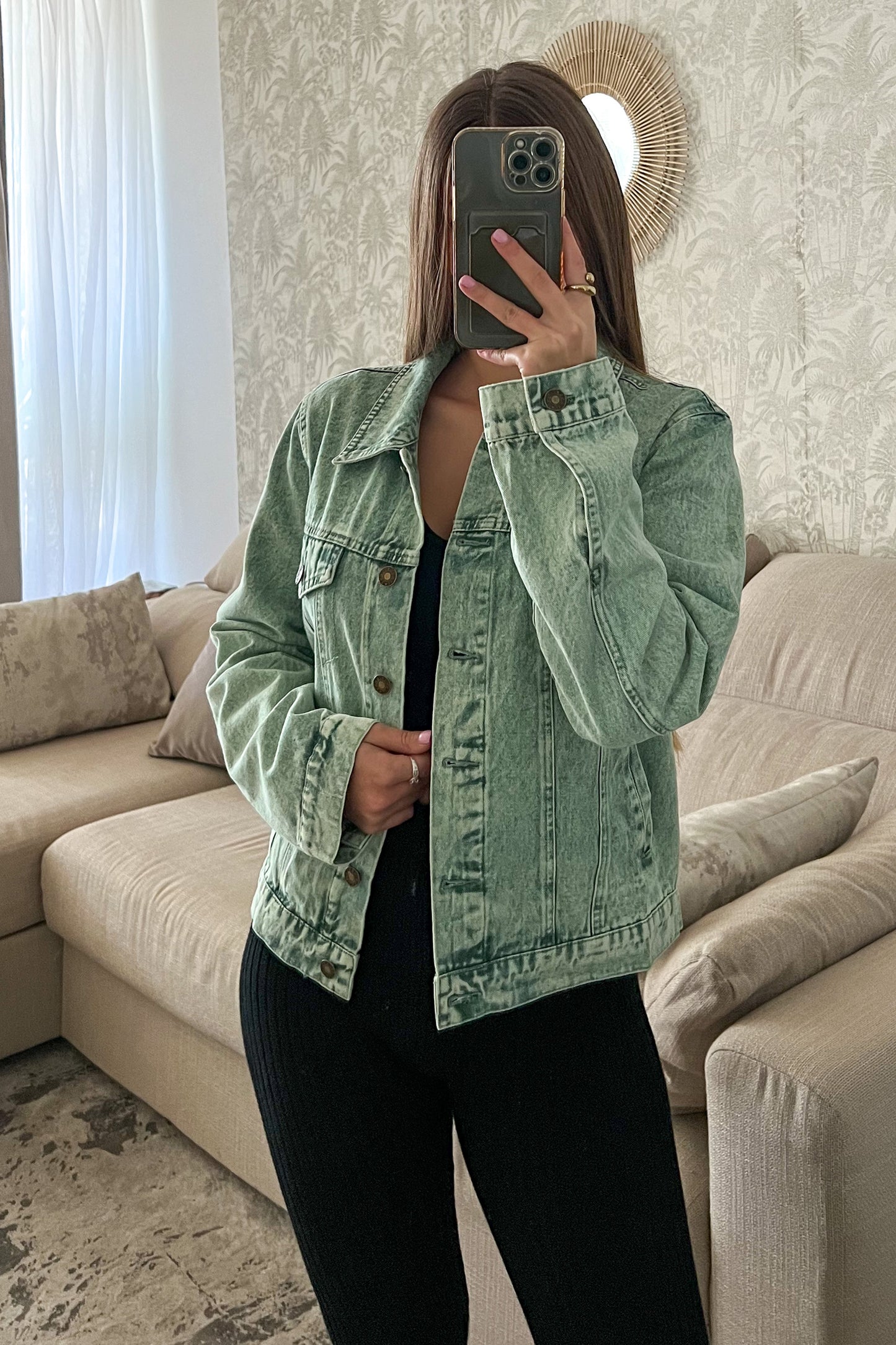 Veste en jeans MENTHE