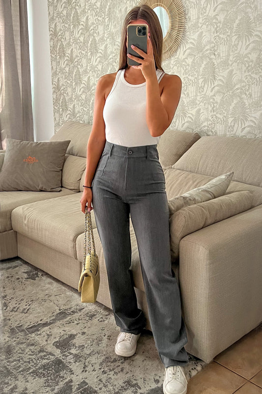 Pantalon gris JULIETTE