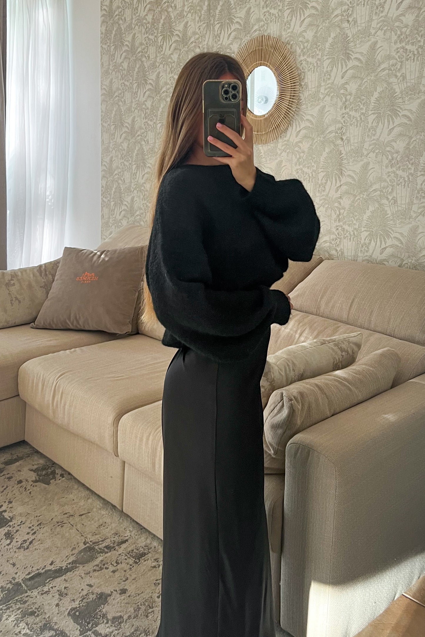 Jupe longue en SATIN