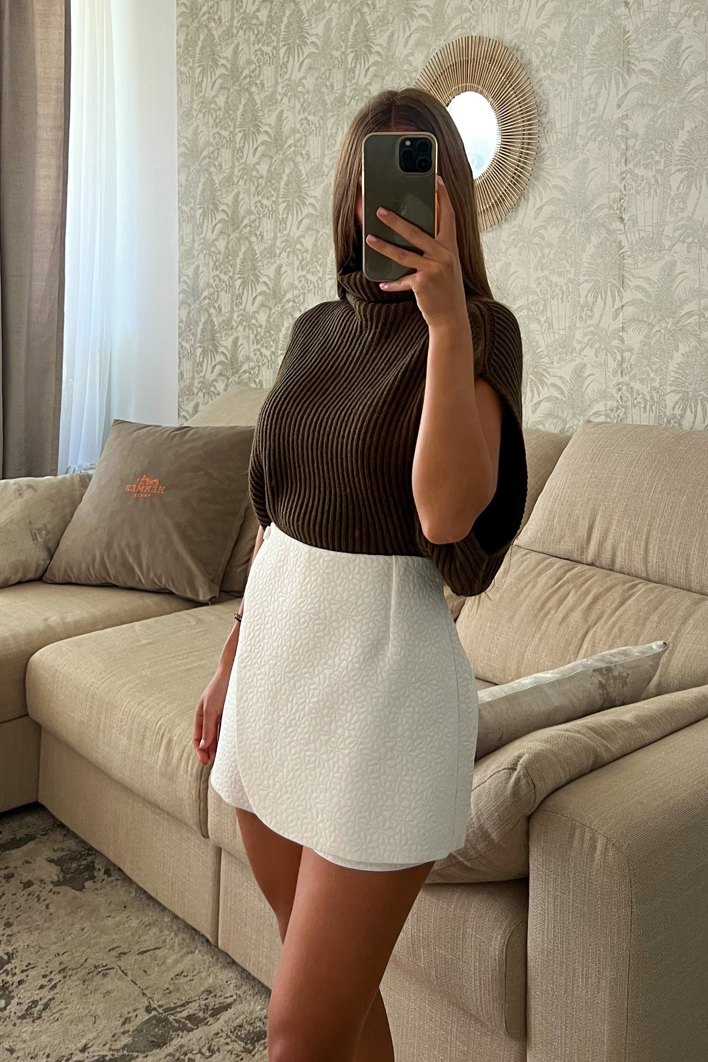 Jupe short blanche