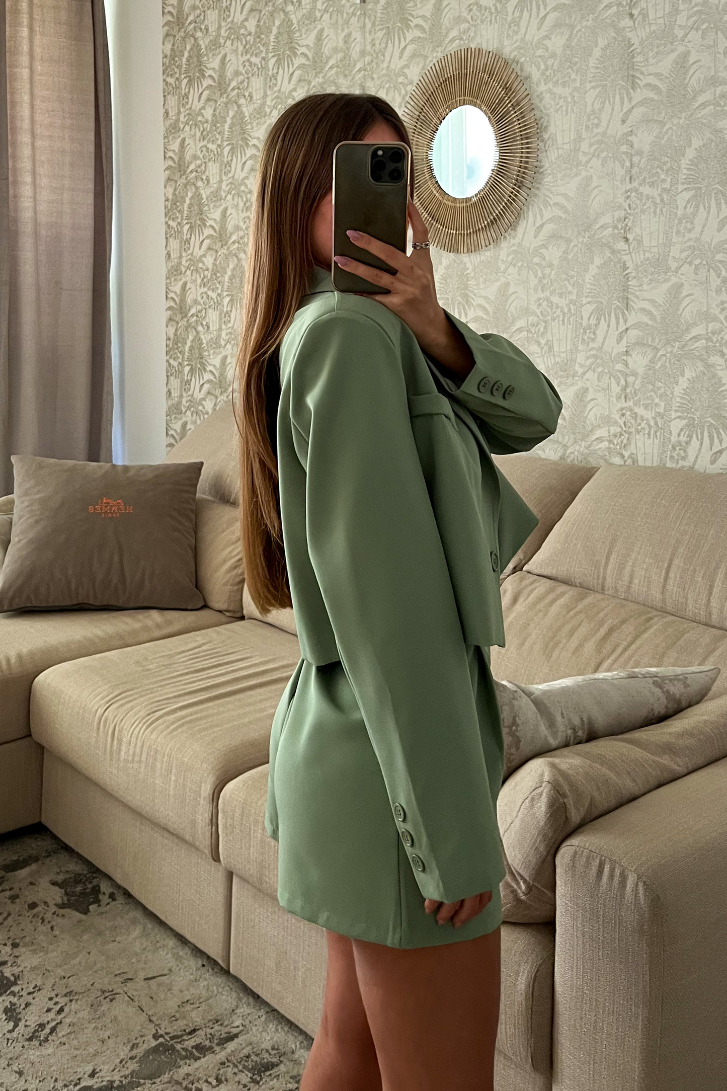 Crop blazer MENTHE