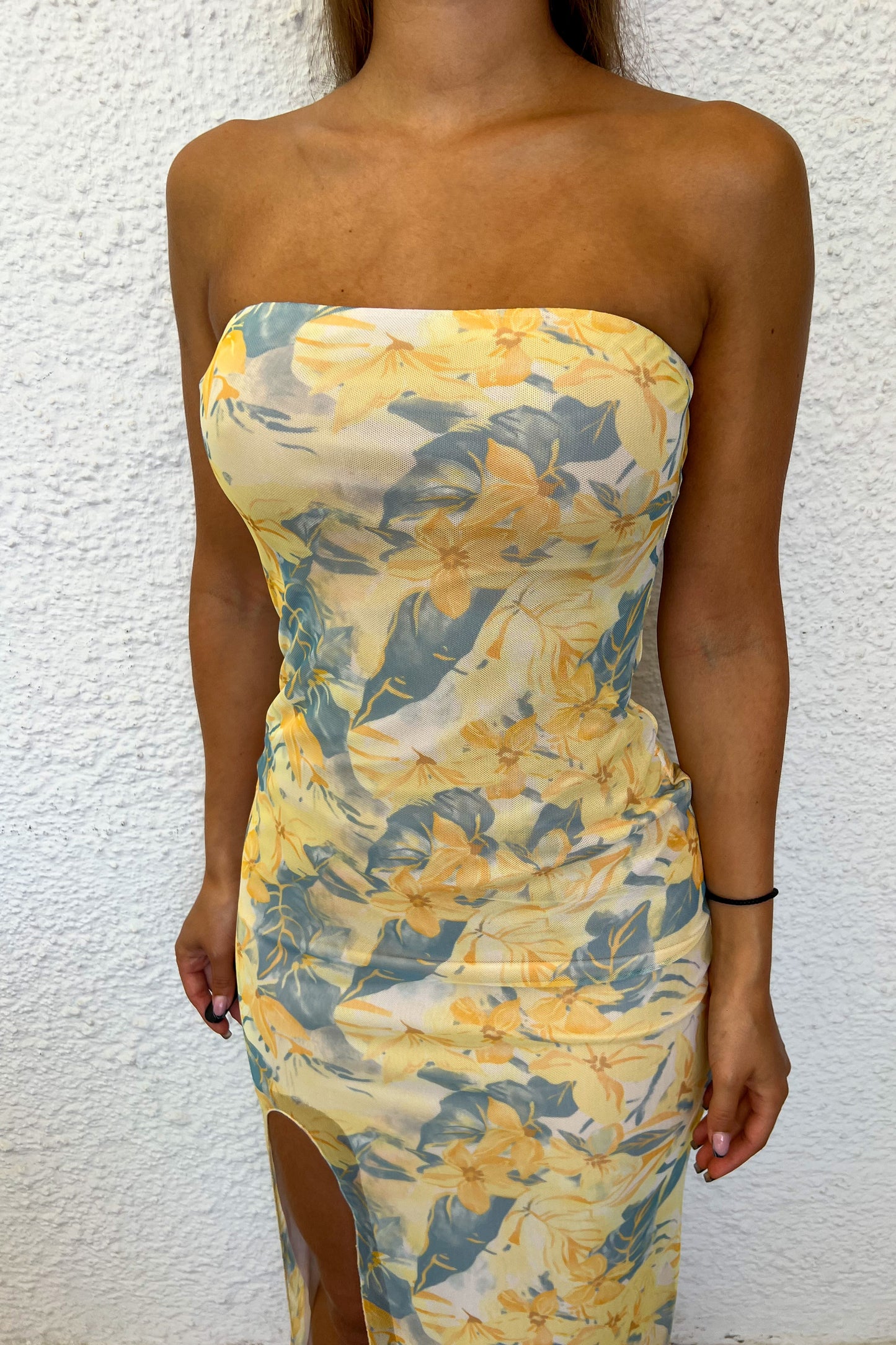 Robe bustier en tulle