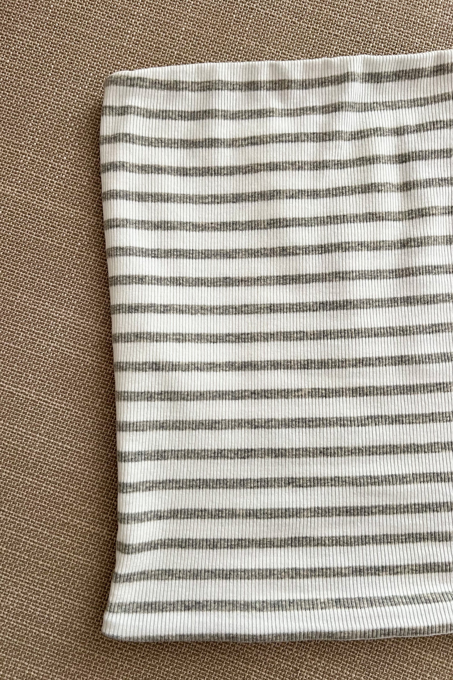 Bustier en coton ligné