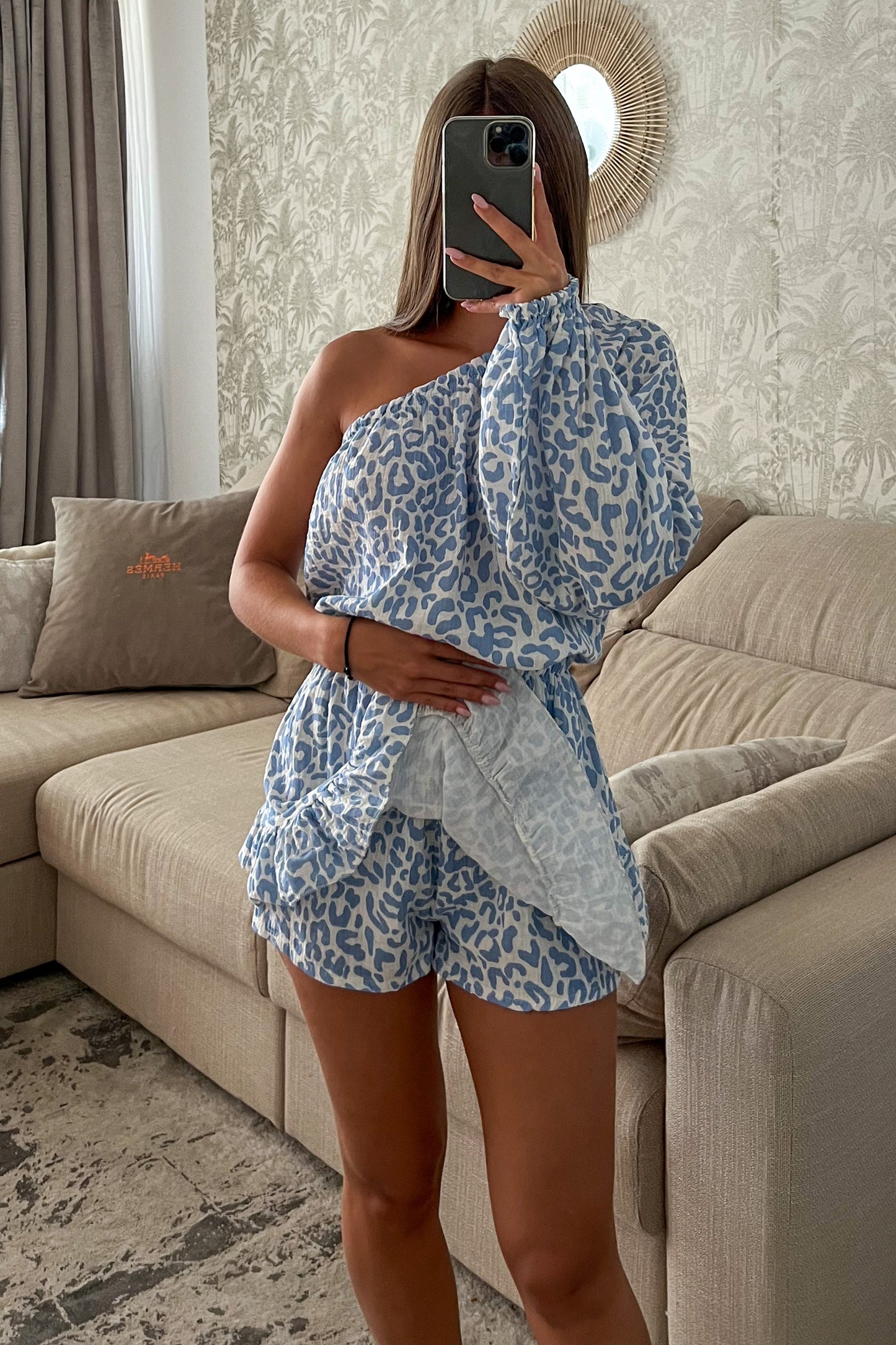 Combishort gaz de coton LÉO