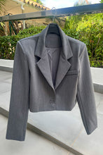 Charger l&#39;image dans la galerie, Crop blazer GRIS
