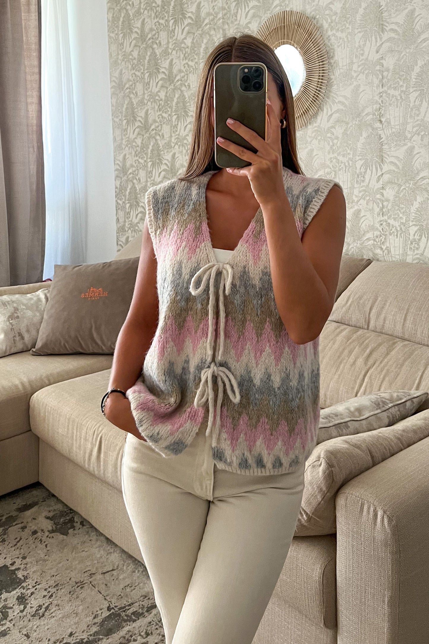 Gilet en laine BEIGE