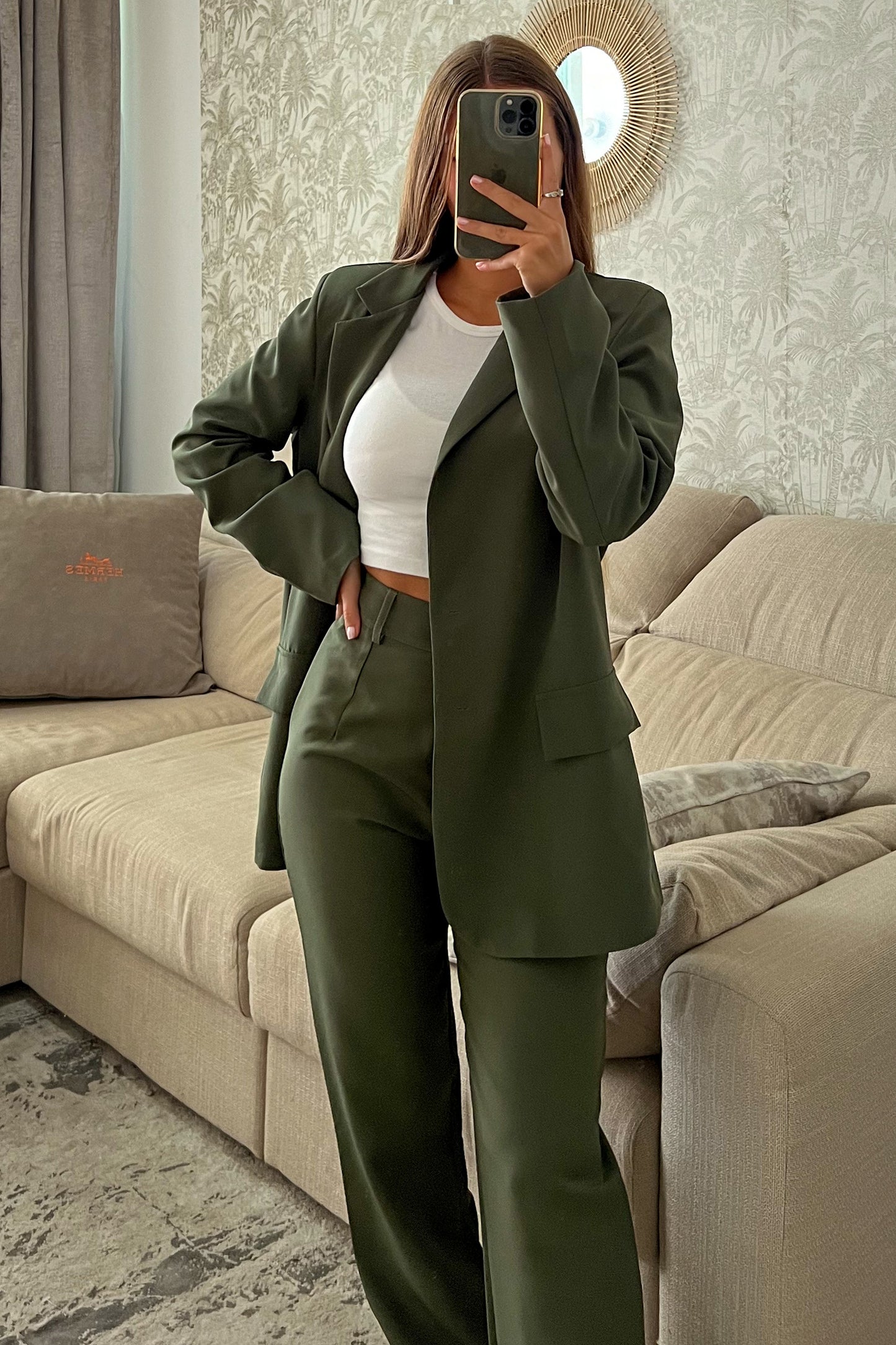 Blazer kaki JULIETTE