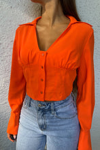 Charger l&#39;image dans la galerie, Blouse LOLA orange
