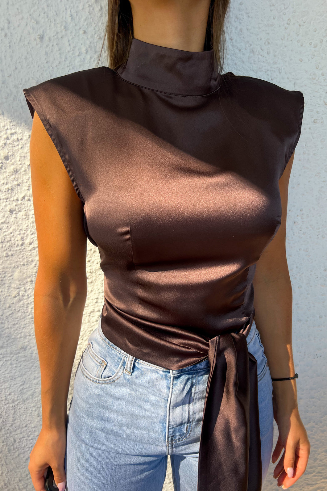 Blouse LOUISE marron