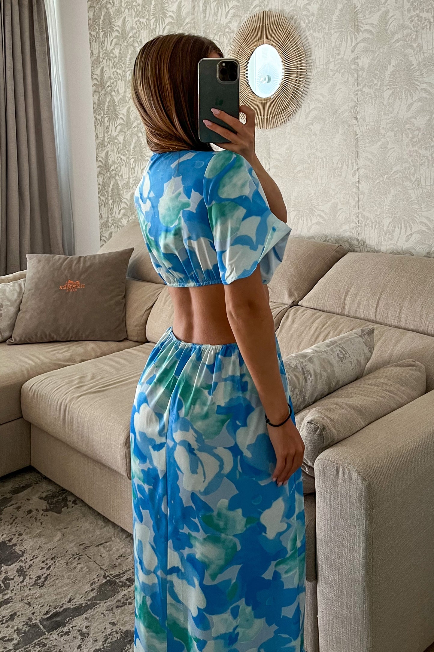 Robe fluide GIGI bleue