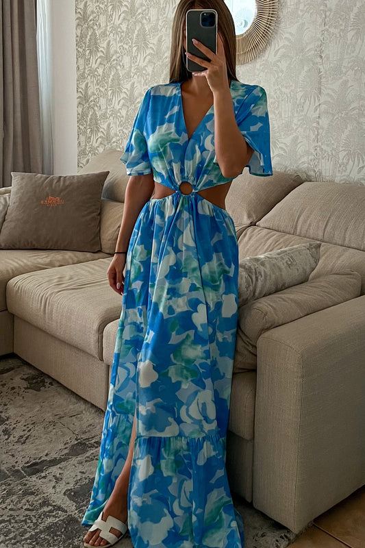 Robe fluide GIGI bleue