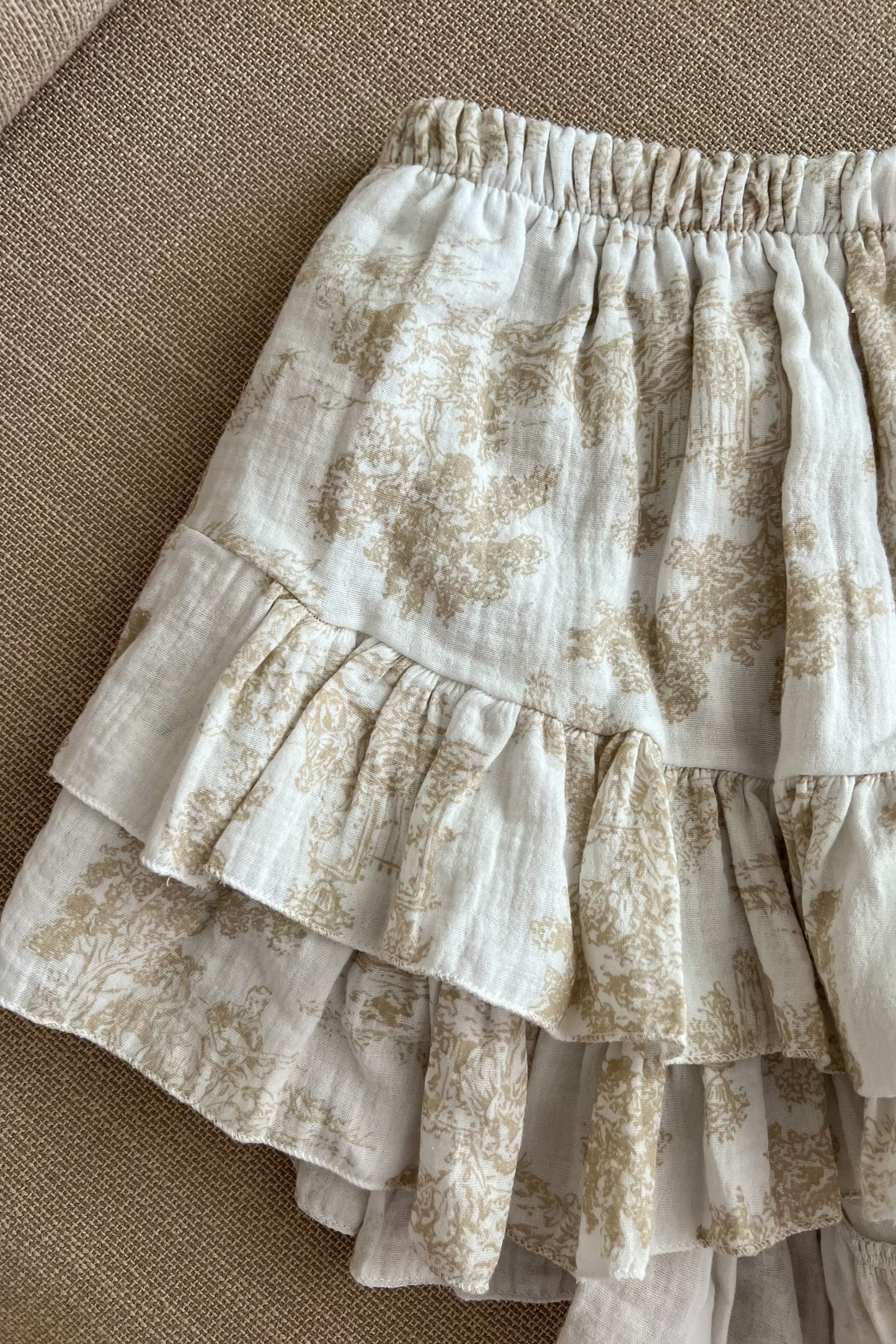 Jupe short coton SANTORINI beige