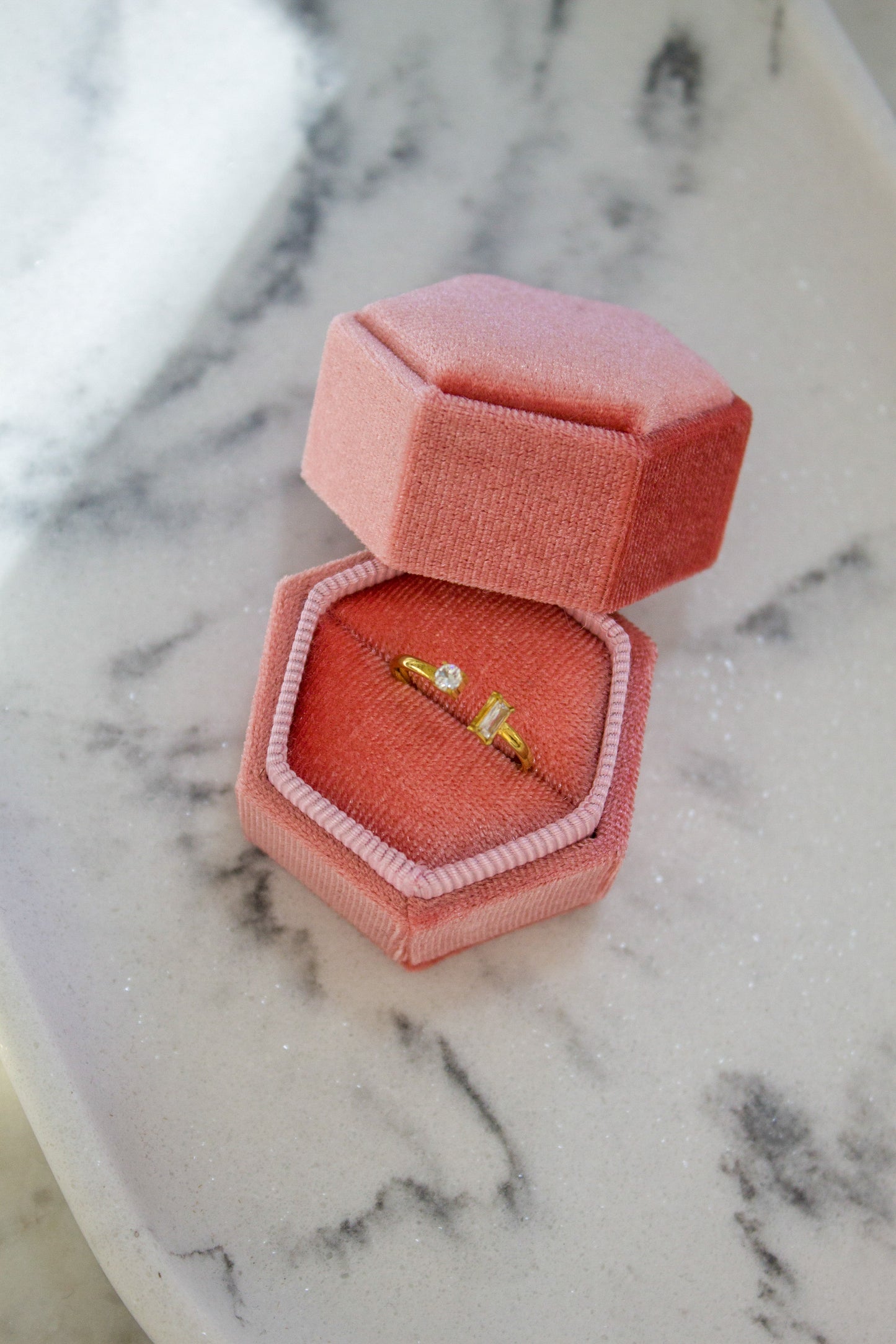 Boite à bagues en VELOUR