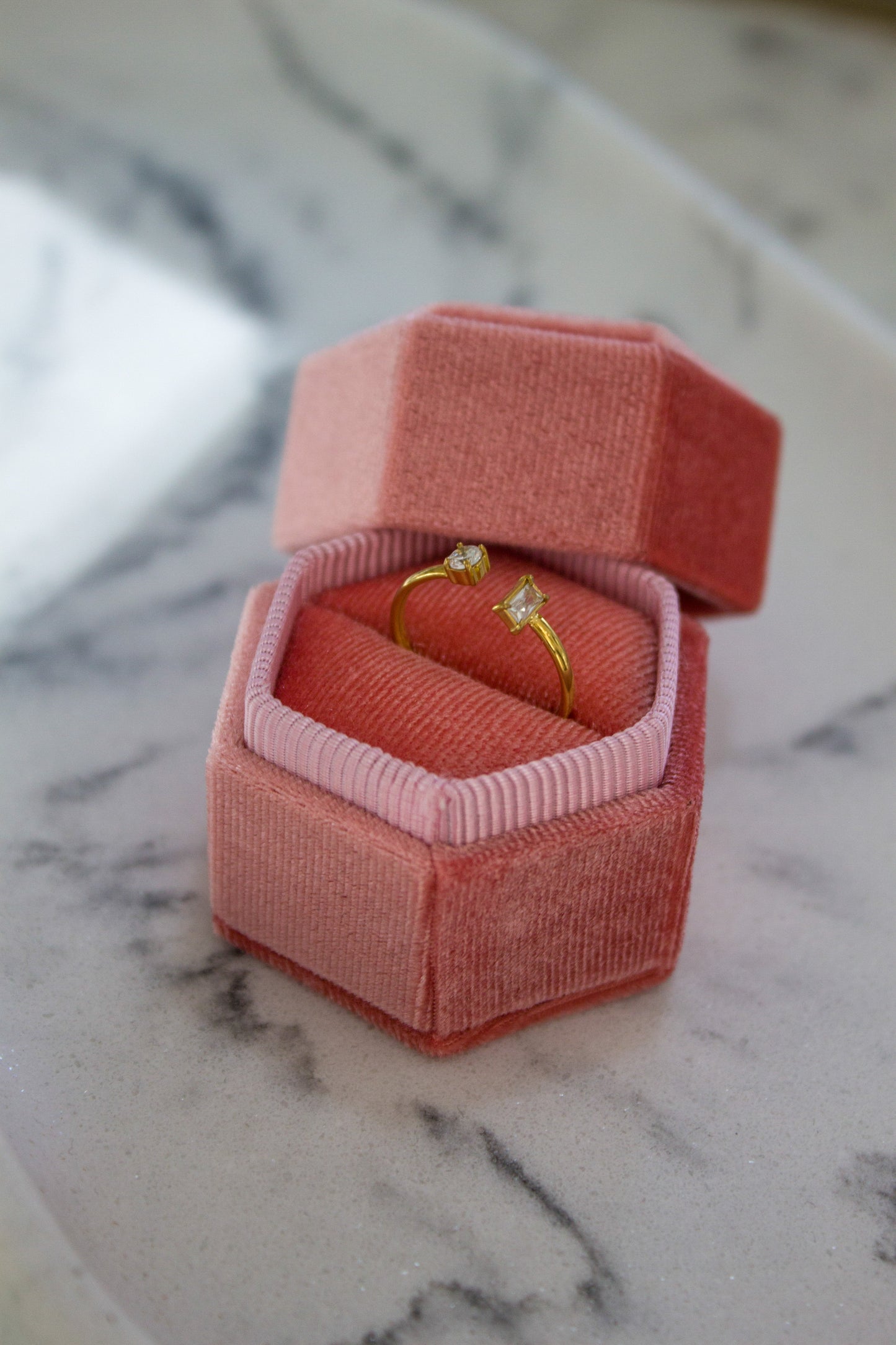 Boite à bagues en VELOUR