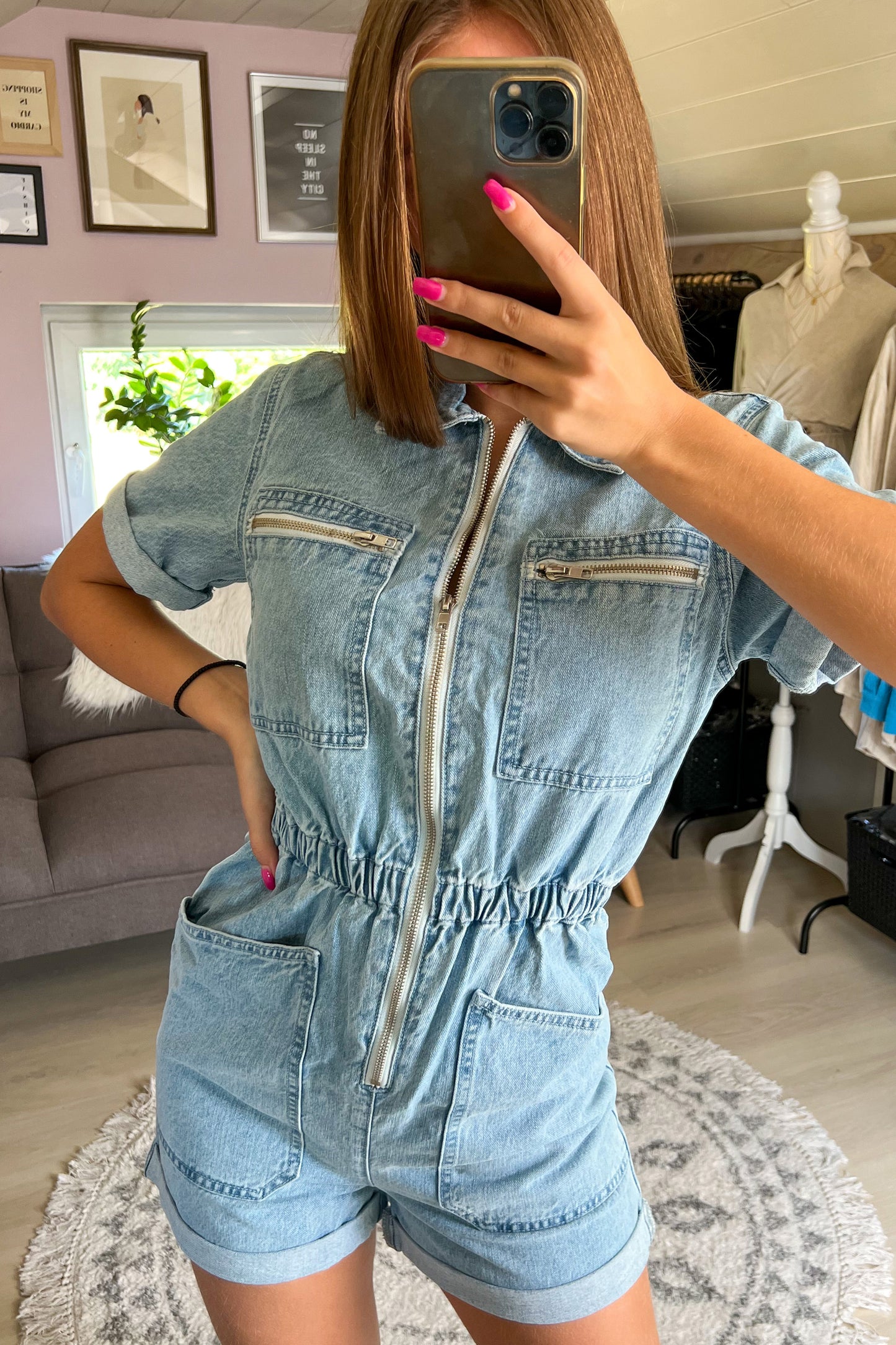 Combi-short Laura jeans