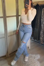 Charger l&#39;image dans la galerie, Jeans wide leg AMBRE
